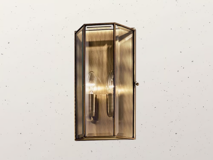 RILEGATO 411.00.80 - Brass and glass wall light _ Il Fanale